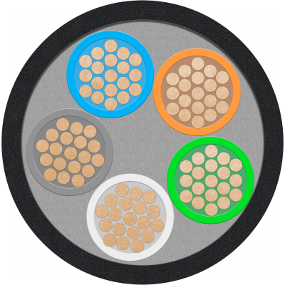 Кабель ВВГнг(A)-LSLTx 5х4,0